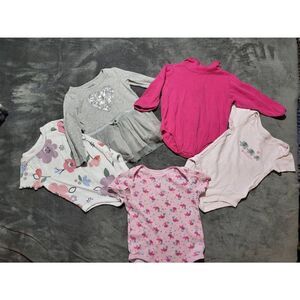 Bundle of 5 baby girl body suits